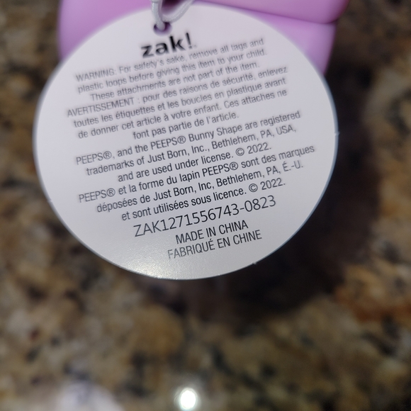 2 Pink peeps tumbler drink cups with straws. - Picture 4 of 4